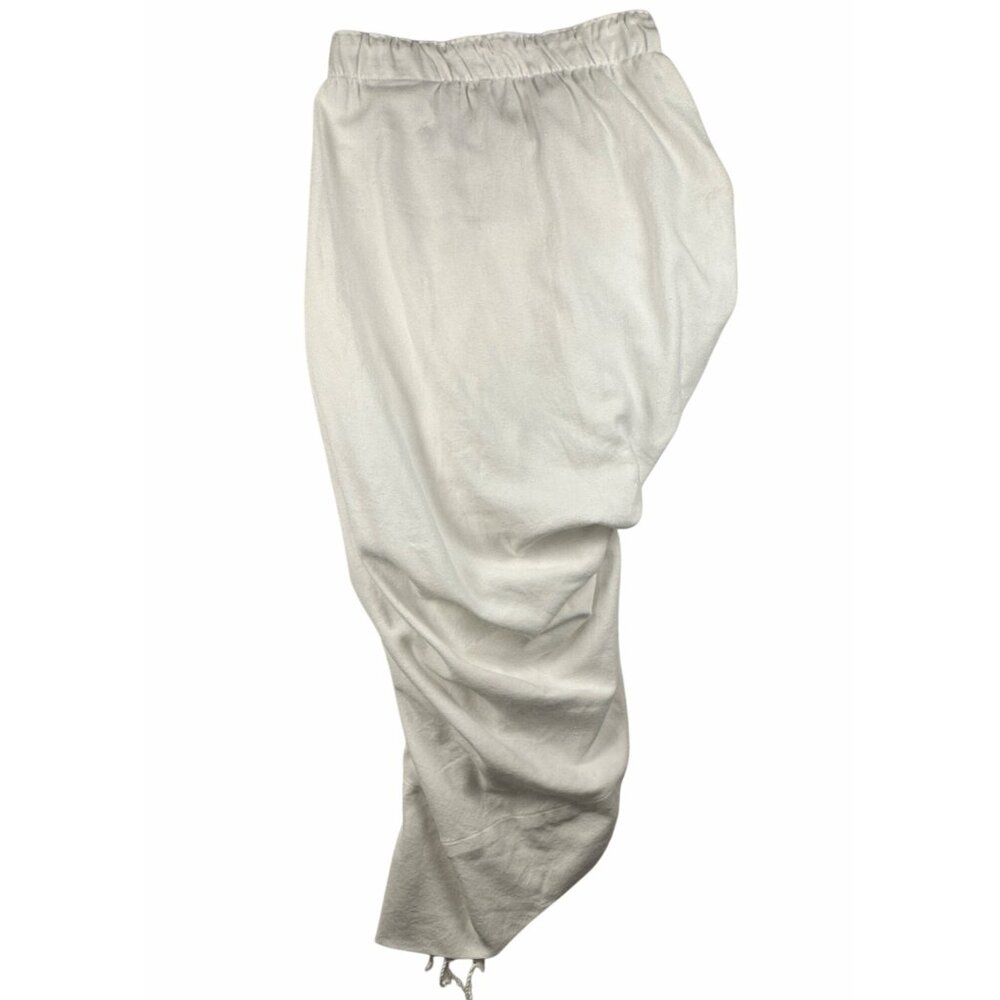 Just Bee Queen Tulum White Madi Ruched Wrap Skirt With Fringe Sz M Boho Resort - Picture 5 of 15